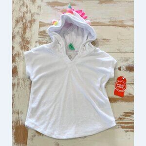 5/$20 NEW 6-9M Girls Hooded Unicorn Swimsuit Cover